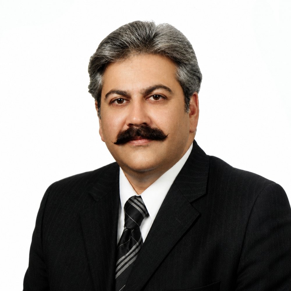 Portrait of Aamir Hameed Mirza, founder of Aamir Mirza Law Associates